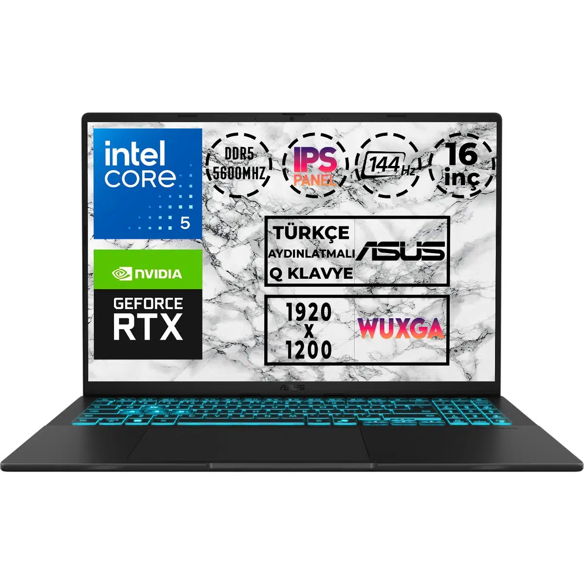 Vivobook 16 Core 5 210H 16GB 1tb SSD 6 GB RTX4050 144Hz 16" W11P Gaming V3607VU-RP288 011