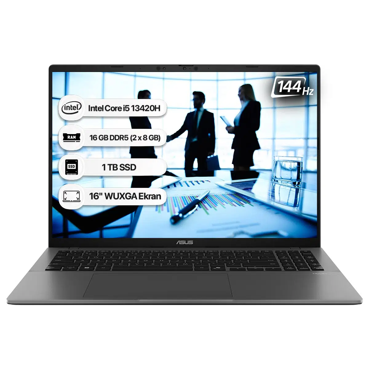 Asus Vivobook S16 S3607VA-RP045 Intel Core I5 13420H 16GB 1tb SSD Freedos 16" 144Hz Wuxga Taşınabilir Bilgisayar